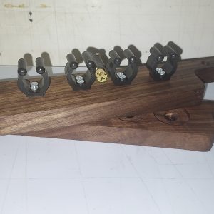 Walnut Pool Cue Holder (4 Slots)